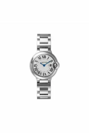 cartier ballon bleu stainless steel 28.6mm ladies watch