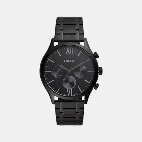 Men's Black Stainless Steel Chronograph Watch BQ2365