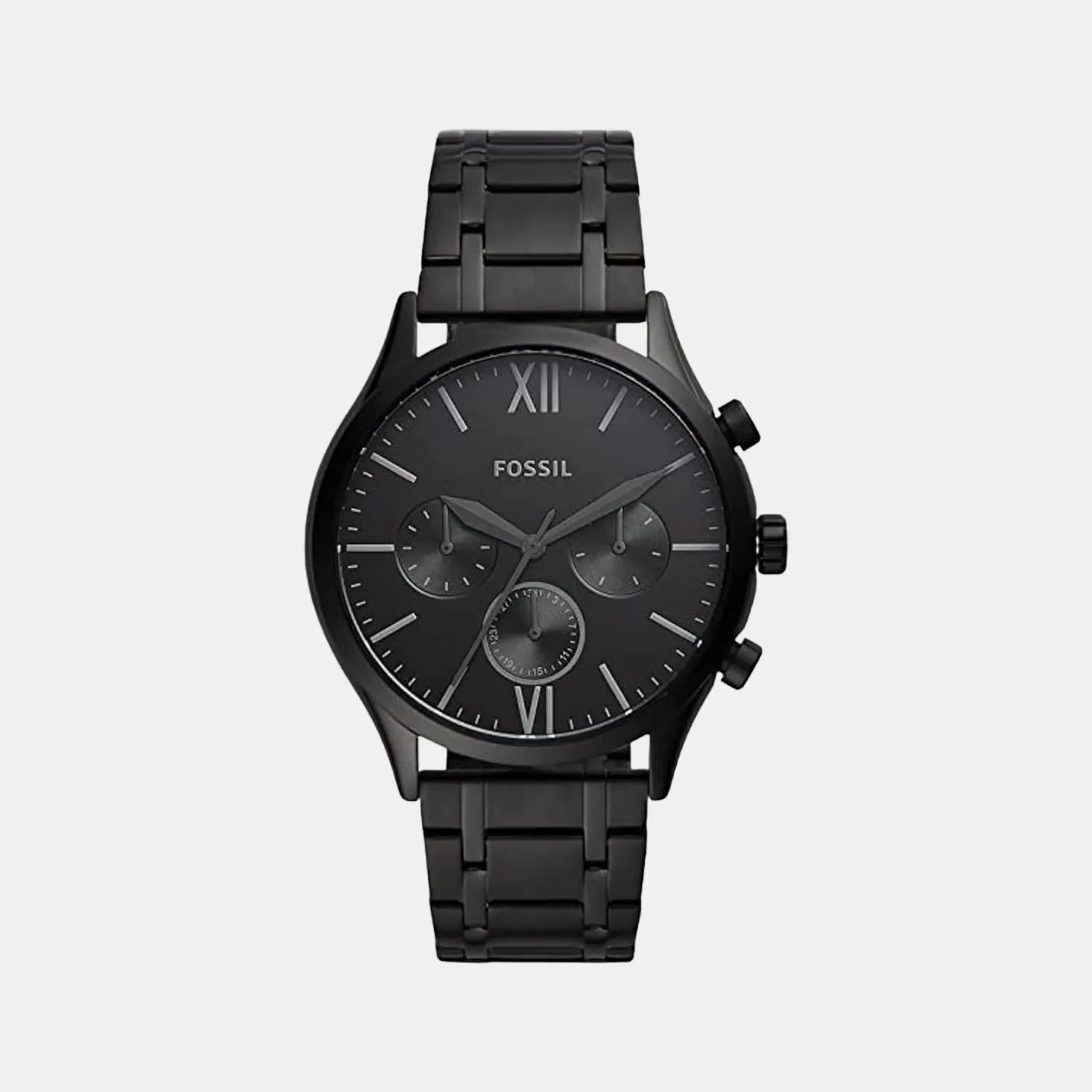 Men's Black Stainless Steel Chronograph Watch BQ2365