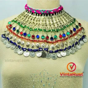 Tribal Vintage Multicolor Choker Necklace