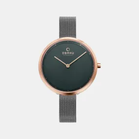 Women's Black Analog Stainless Steel Watch V227LXVJMJ