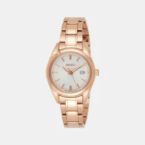 Women's White Analog Stainless Steel Watch SUR630P1